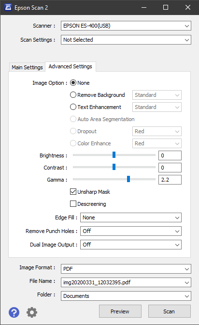 epson es 400 scanner mac installation